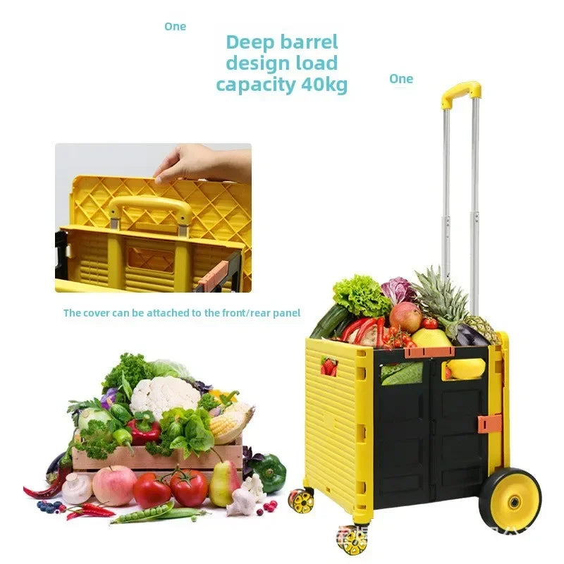 shopping cart vegetable cart trolley cart household folding oversized wheel climbing stairs trolley supermarket shopping cart Oasis Select