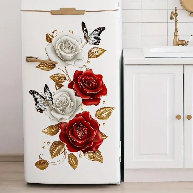 Cool Summer Watermelon Drink Wall Sticker Kitchen Refrigerator Decorative Decal Self-Adhesive Waterproof Removable Home Decor Oasis Select A5