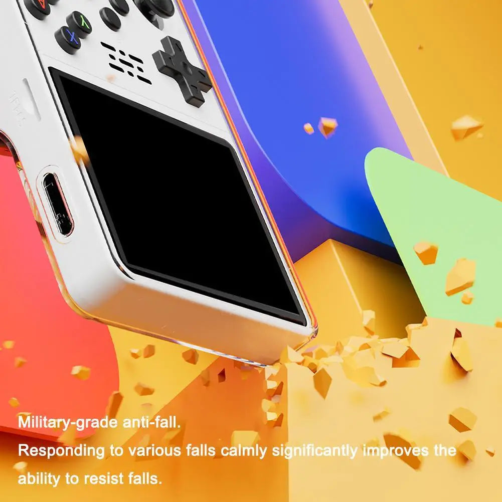 2025New for r36s Protective Case Transparent Handheld Game Console Protective Cover Integrated TPU Soft Shell for r36s Shell Oasis Select