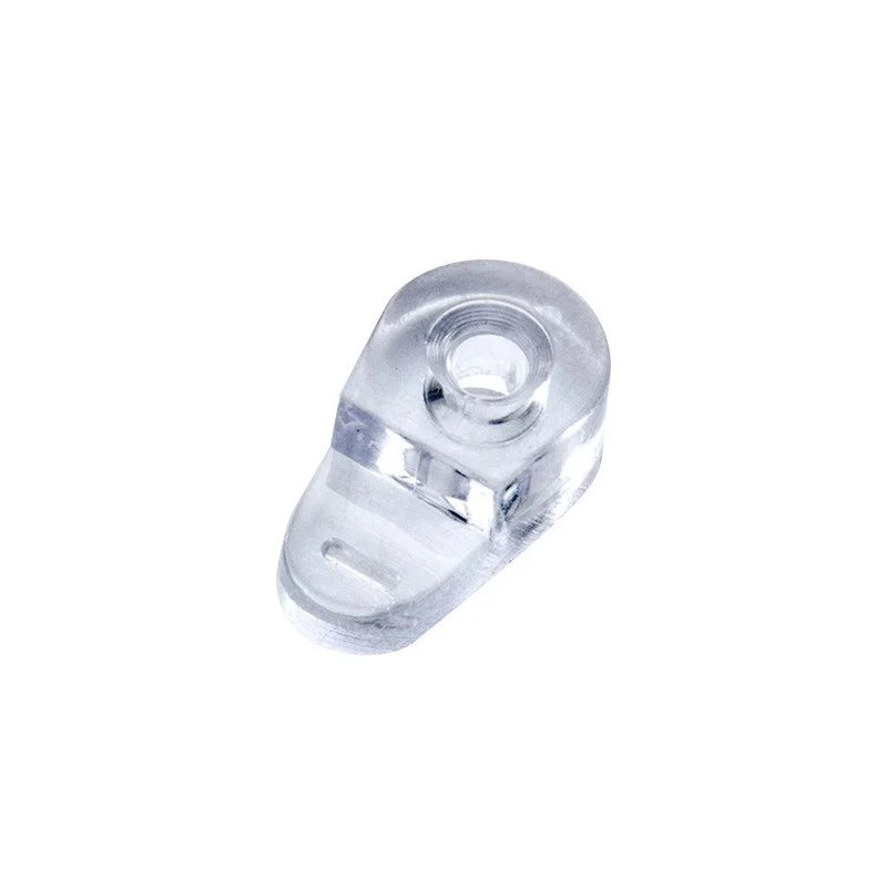 10pcs Plastic Glass Retainer Transparent Mirror Cabinet Fix Clips display dresser bathroom mirror wine cabinet Glass Hardware Oasis Select