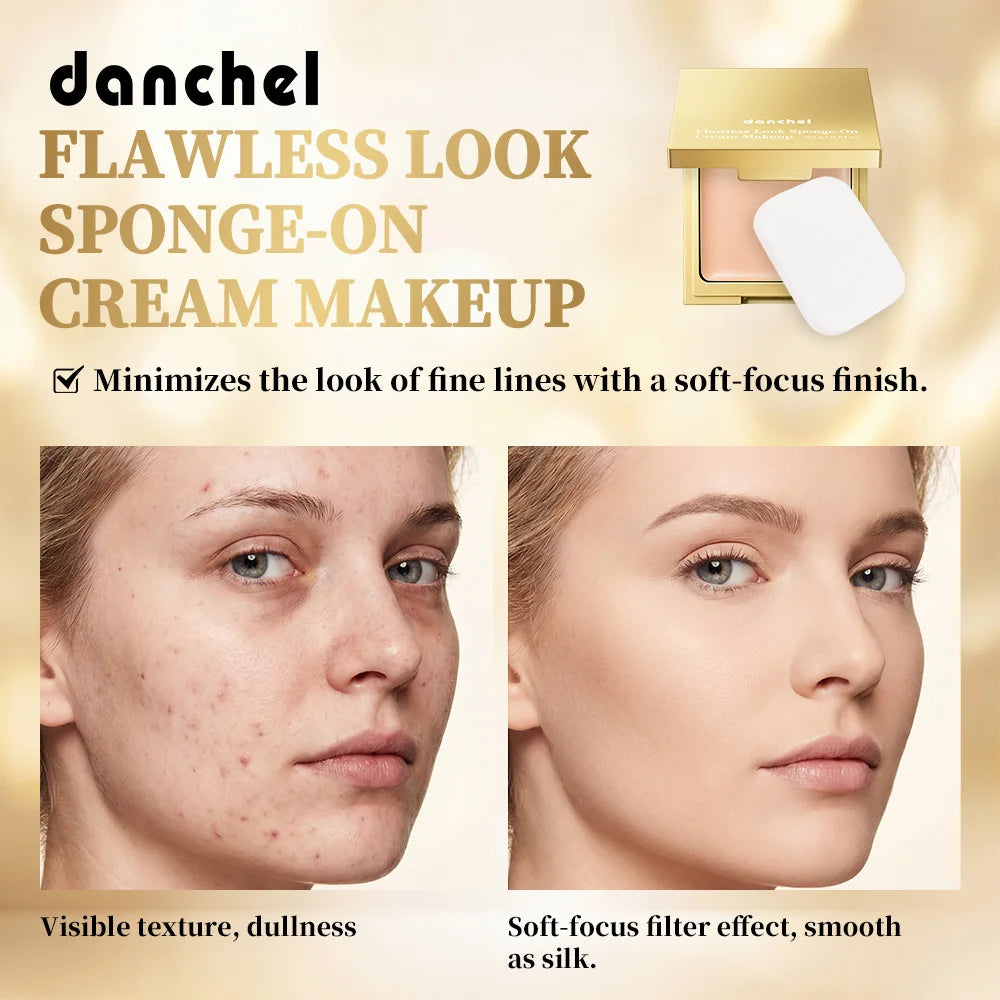 Flawless Cream Makeup Long Lasting Lightweight Texture Natural Coverage Foundation Cream Oil Control Moisturizing Base Makeup Oasis Select