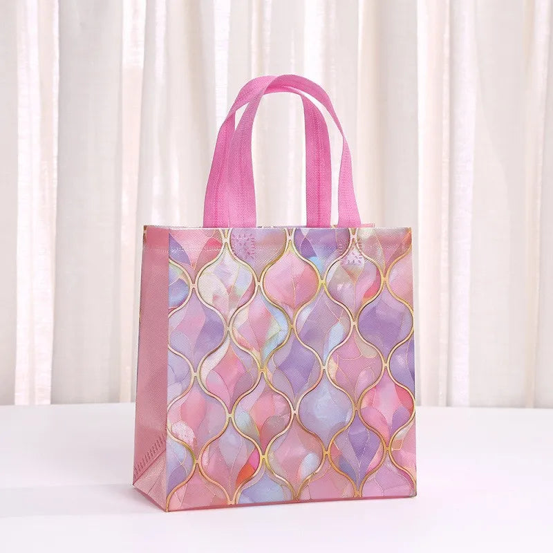 Merry Christmas Non-woven Tote Bag Kids Gift Fabric Packaging Large Handbag Waterproof Storage Reusable Pouch Oasis Select G Other