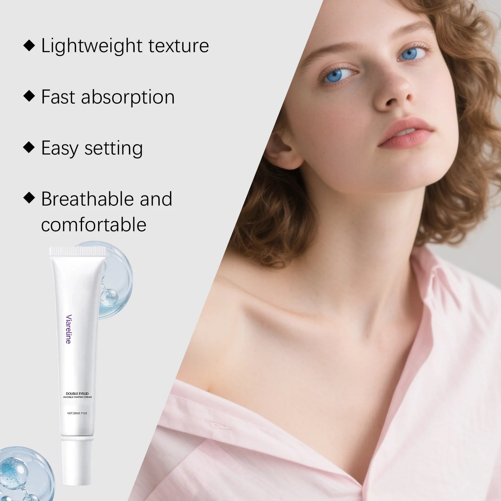 Viareline Double Eyelid Shaping Cream – Natural Look 20g