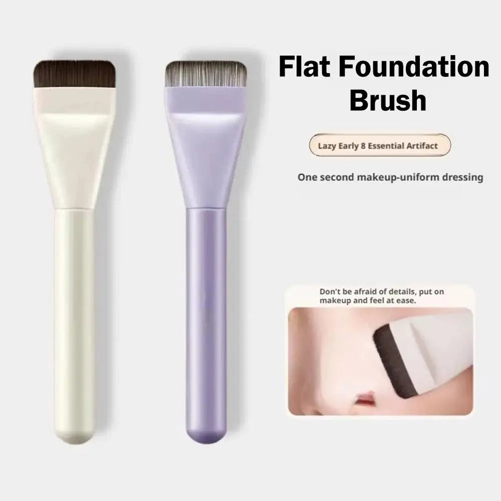 Flat-Head Foundation Brush – Ultra-Thin Traceless Makeup Tool Foundation Makeup Brush Oasis Select
