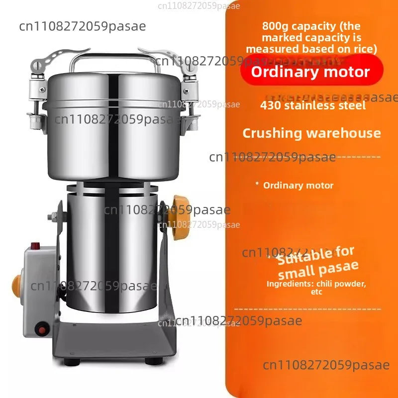 Electric Herb & Grain Grinder – Ultra-Fine Stainless Steel Mill
