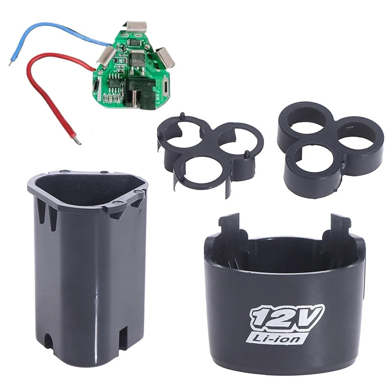 BMS 18650 Lithium Box Circuit Pack Shell Case Bracket Hand Drill Power Li-ion Battery Protection Board 3S 12V DC Electric Tool Oasis Select 1set