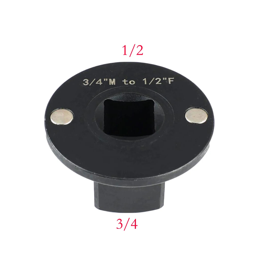1pc Low Profile For Impact Driver Socket Adapter 3/4 To 1in 1/2 To 3/4 3/8 To 1/2 Socket Adapter Power Tool Accessories Oasis Select 12.7 to 18.7mm