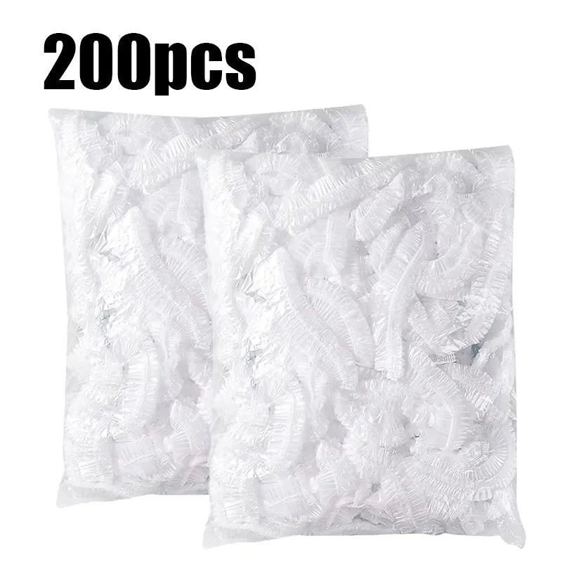 50/100pcs Transparent Fresh-Keeping Cover Food Storage Covers For Fruit Vegetables Reusable Cover Plastic Bowl Plate Seal Wrap Oasis Select 200pcs
