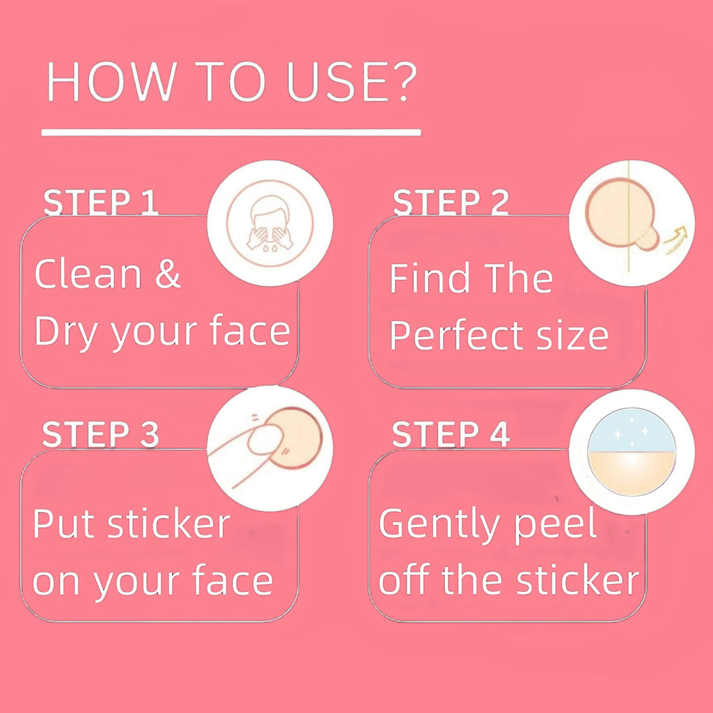 412 /824pieces of HITWORKER tea tree oil acne patch - round transparent design, makeup concealer patch, acne emergency, invisibl Oasis Select