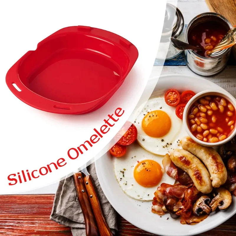 Microwave Oven Silicone Omelette Mold Cooking Accessories Silicone Omelette Maker Egg Pancake Mold for Egg Mcmuffins Oasis Select