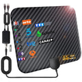 2025 Newest TV Antenna Indoor HD Digital 4K 1080p Smart TV 360 Signal Booster Amplifier Carbon Fiber UHF VHF Oasis Select black