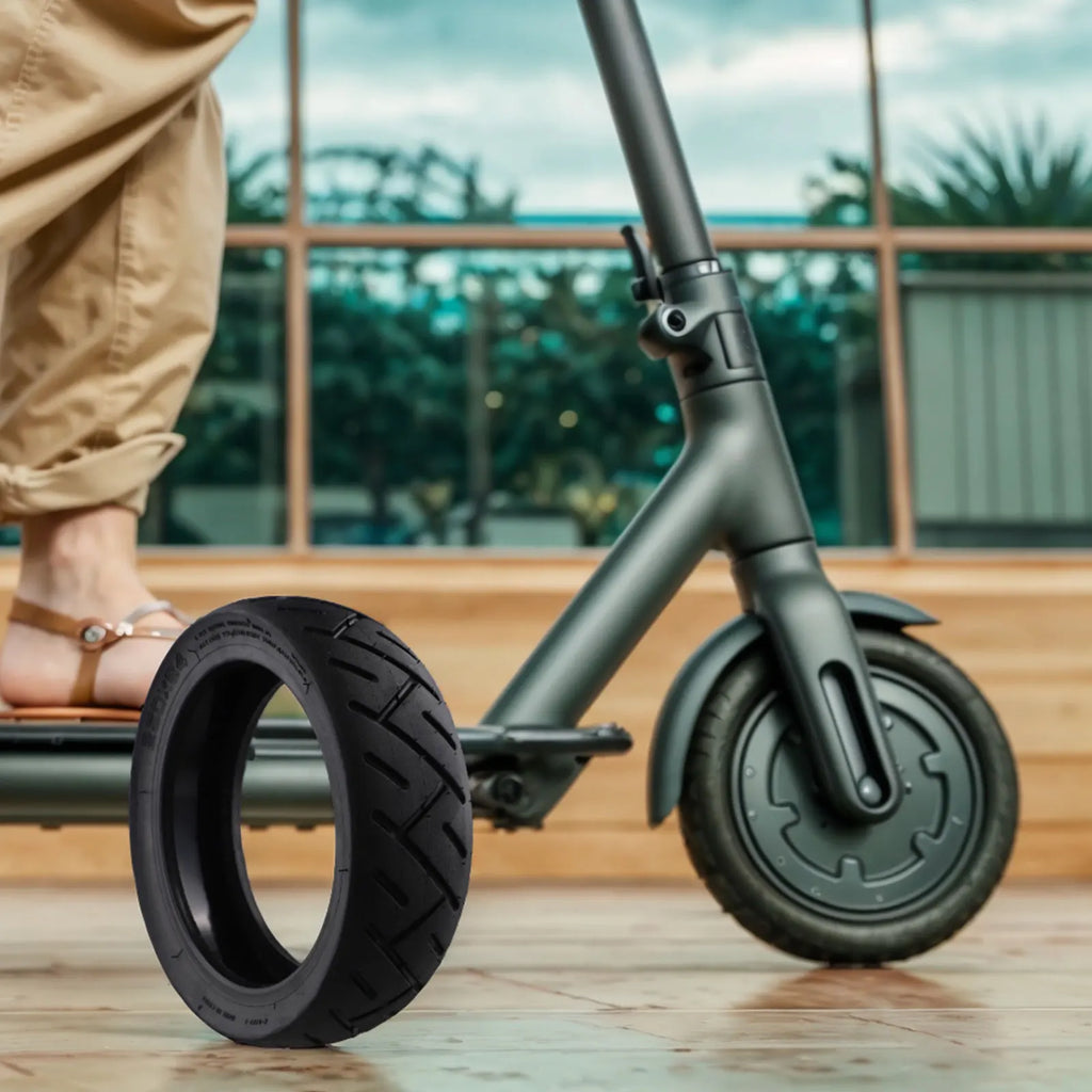 Electric Scooter Tubeless Tyre Cushioning Driving Flexible Glue Live Rubber Self Repair Shock Resistance Solid Tires Oasis Select