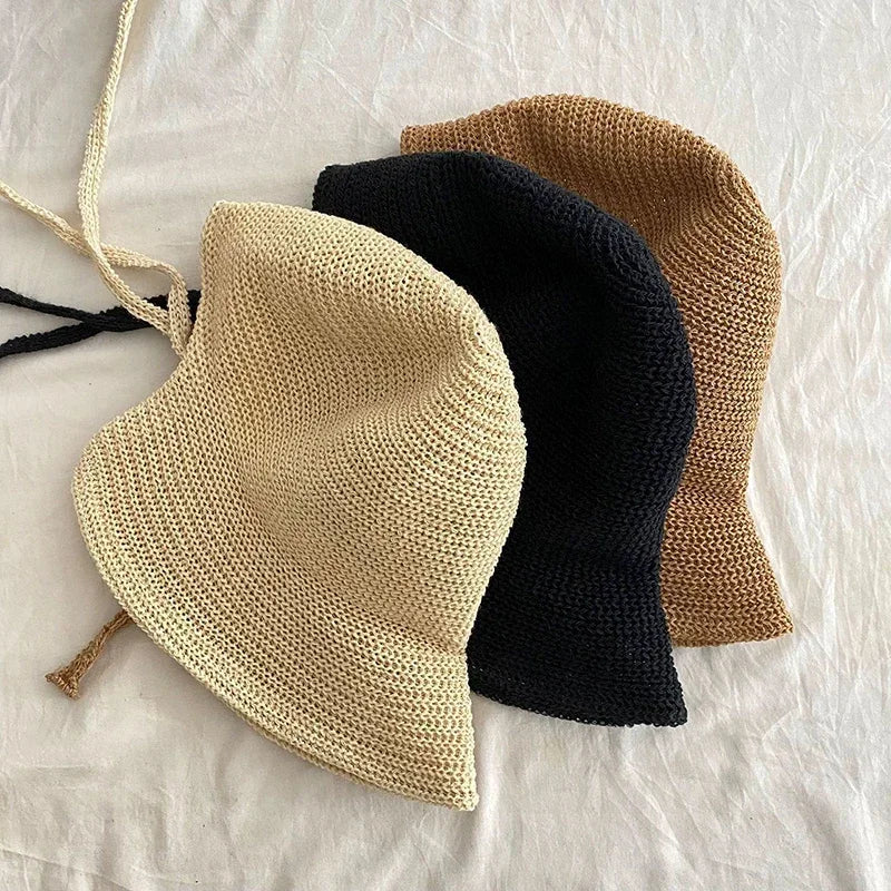 Linen Straw Regency Bonnets Hats For Women Sun Hats Bow Beach Cap Big Wide Brim Cloche Hat Up Outdoor Summer Oasis Select