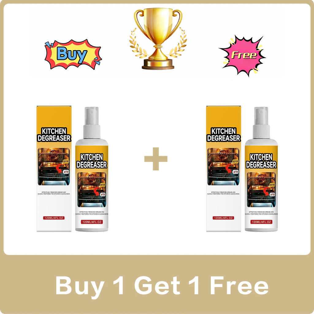 Kitchen Degreaser Cleaner Spray Dissolve Stubborn Grease Oil Grime Remove Burnt Carbon Multi Surface Safe Restore Kitchen Shine Oasis Select Buy 1 Get 1 Free