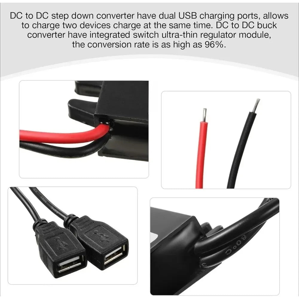 DC/DC Converter Voltage 12V To 5V 3A Buck Converter Module Reduced Voltage Regulator Car Power Adapter With Output Power Adapter Oasis Select