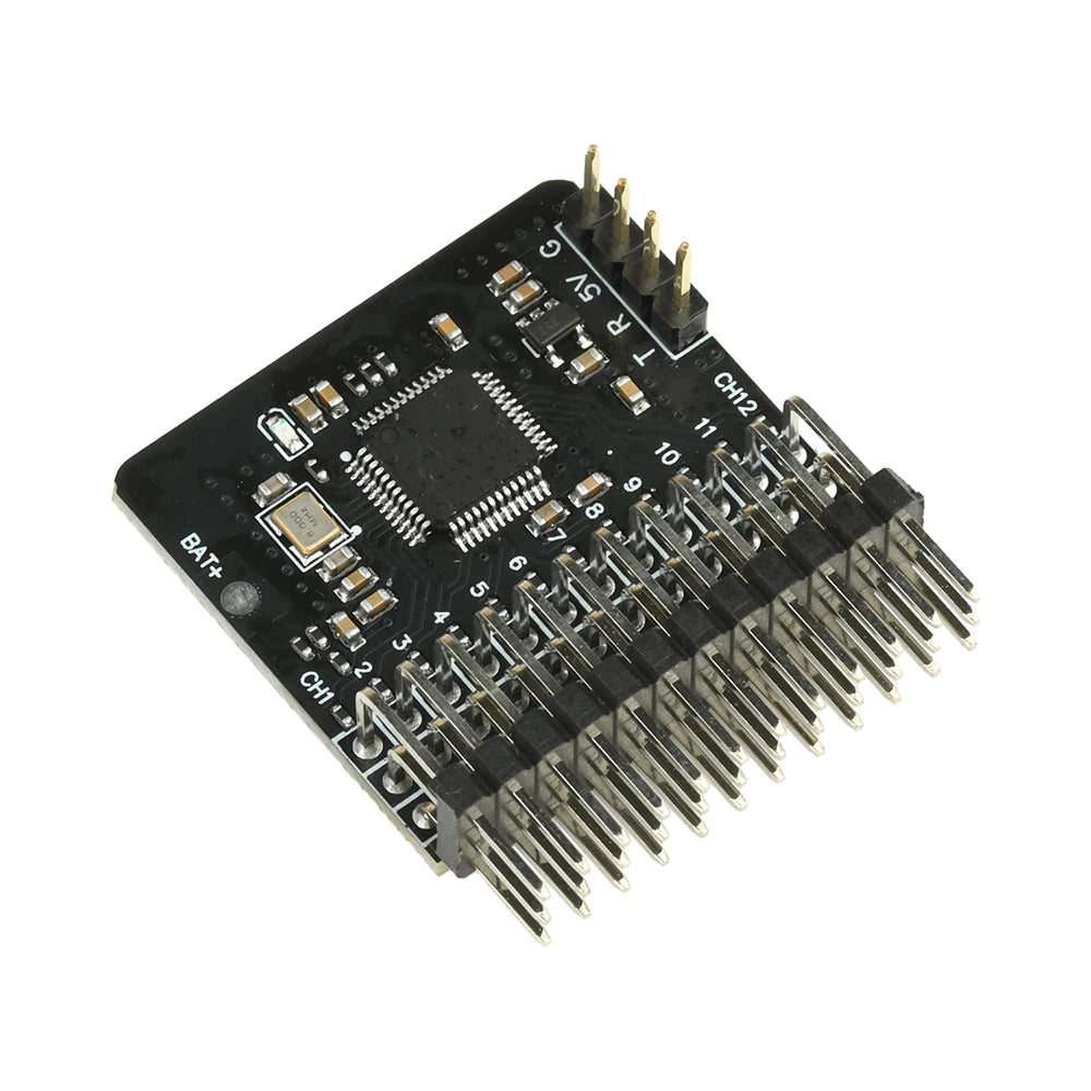 CRSF ELRS 12 Channel PWM Adapter Board with 12 PWM Outputs BEC 5V Power Supply for RC Models Oasis Select 1pcs