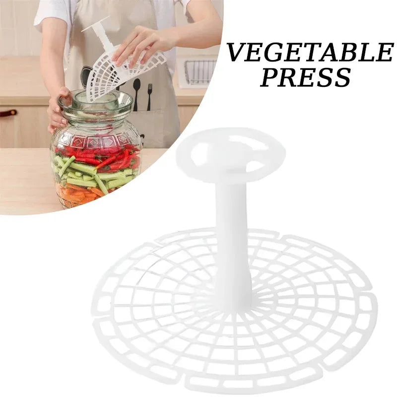 Pickle Jar Press Plate Vertical Weight Holder Anti Float Vegetable Fixing Rack For Fermentation Kimchi Sauerkraut Home Oasis Select