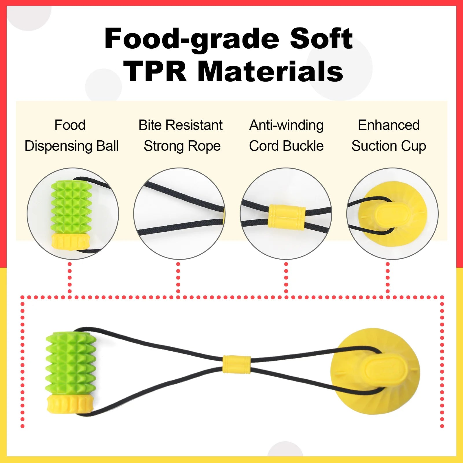 Simulated Corn Cob TPR Dog Toy, A Tear-resistant, Tooth-grinding Stick, and Sound-making Dog Toy Oasis Select