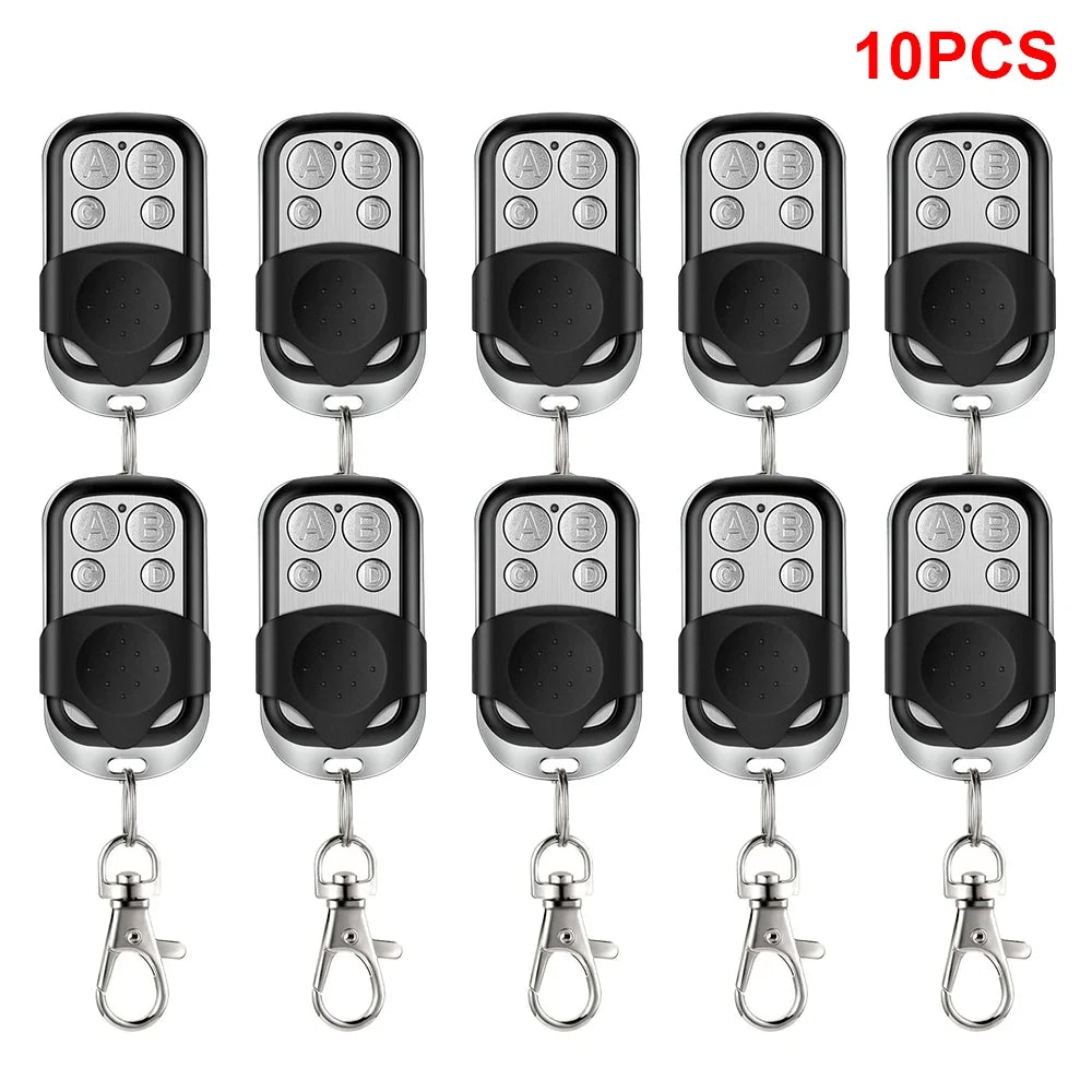 Universal 4 Buttons Garage Door Opener Remote Control 433MHZ Clone Fixed Learning Rolling Code Duplicator Garage Oasis Select 10pcs