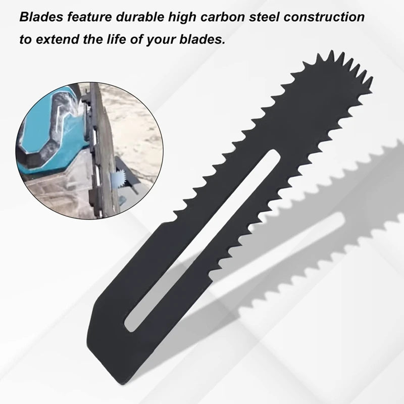 WISH 10Pack Drywall Cut-Out Saw Blades For Cordless Cut-Out Saw, Cuts Drywall Up To 1-3/16 Inch Thick (Depth Markings) Oasis Select