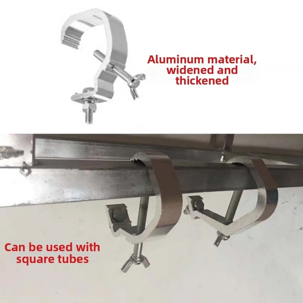 10-Pack Aluminum Stage Light C-Clamp Hook Bracket – 20KG Load