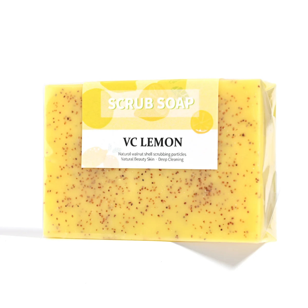 Lemon Exfoliating Handmade Soap – Frosted Particles 100g