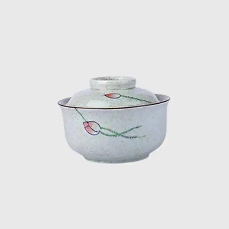 Japanese Instant Ramen Bowl With Lid Retro Ceramic Large Capacity Noodle Salad Soup Bowls Household KitchenTableware Supplies Oasis Select 6.5Inch Blow 4