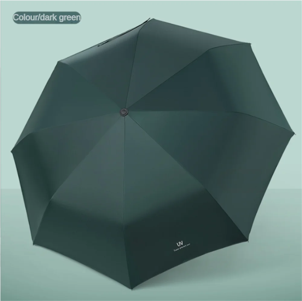 Travel Umbrella Windproof Folding Umbrella for Rain,Compact Umbrella for Car,Lightweight UV Protection Sun Umbrella for Men and Oasis Select green