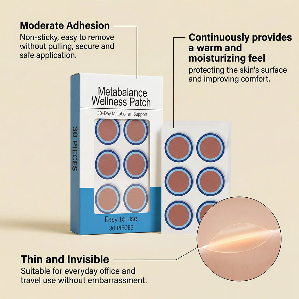Ginger Body Care Wellness Patches 30 Pcs – Breathable & Skin-Friendly Body Wellness Patch Oasis Select