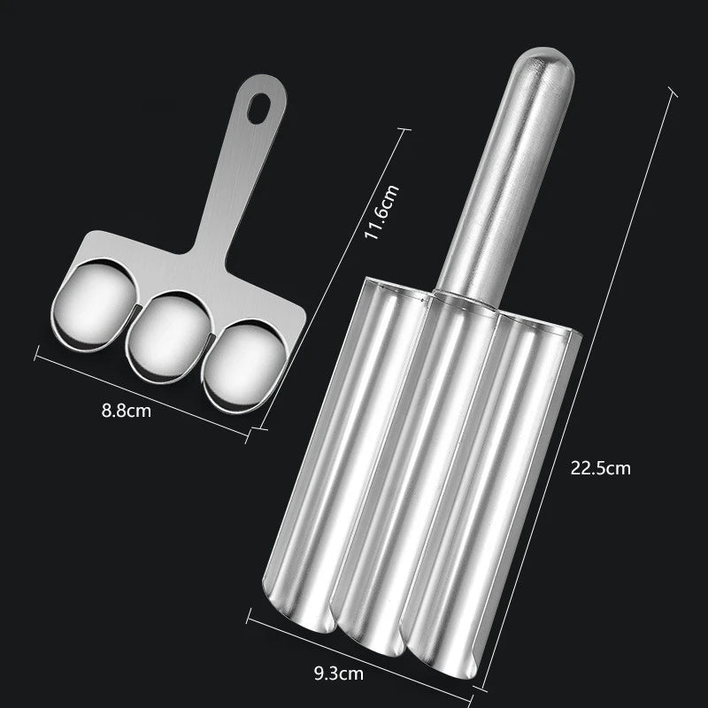 Manual Non Stick Meatball Maker Tool Easy Release Kitchen Scoop for Making Perfect Fish Beef Pork Balls Home Cooking Gadget Oasis Select C