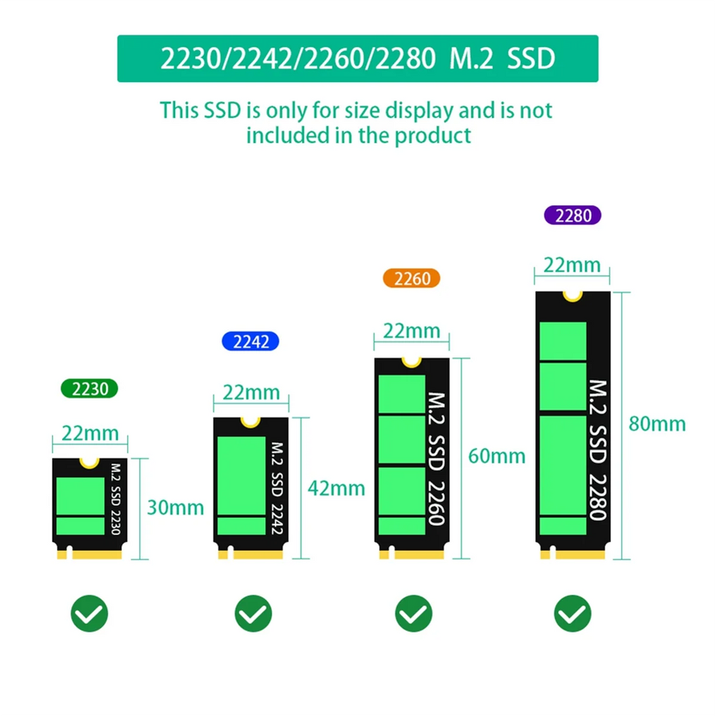 2 in 1 Combo M.2(NGFF) NVME PCI-E SSD to U.2 SFF-8639 & M.2( NGFF) SATA SSD to SATA Adapter Oasis Select