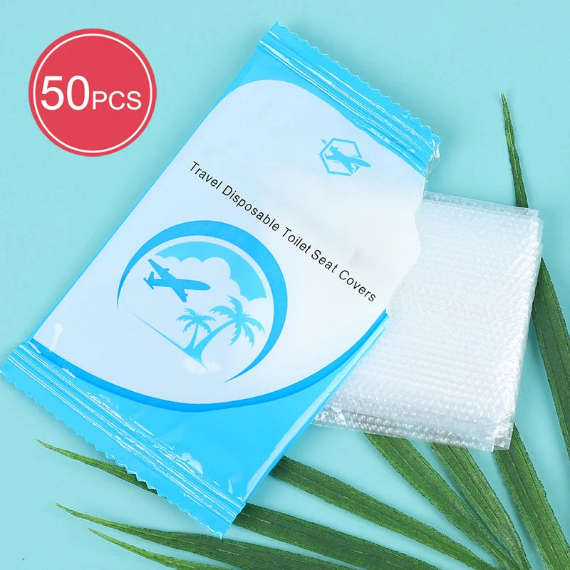 Disposable Toilet Seat Covers 50 Pack – Waterproof Travel