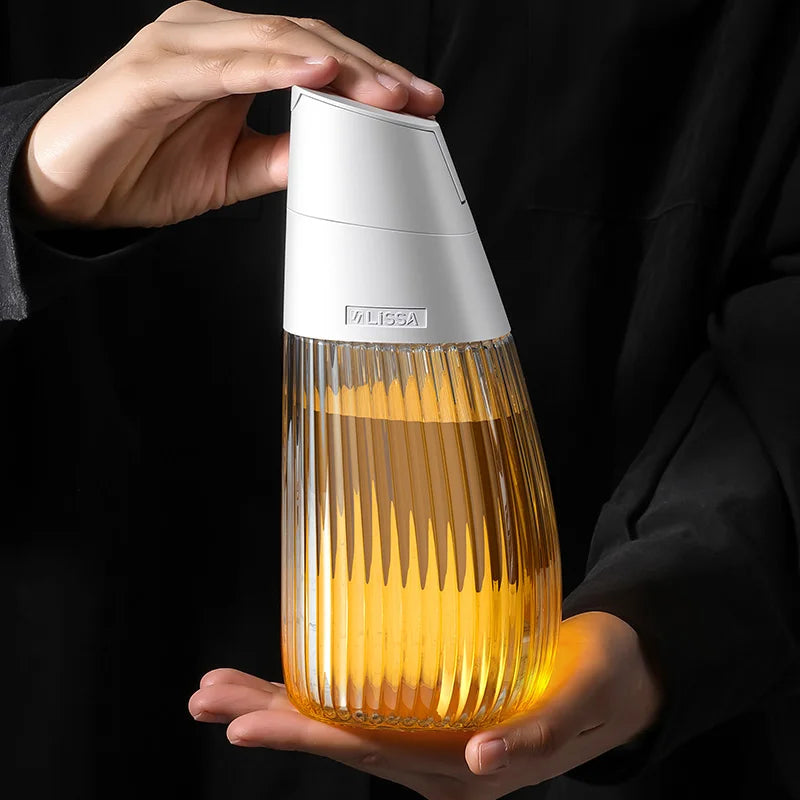 LISSA Glass Oil Pot, Anti-leakage Bottle, Household Kitchen Large Oil Tank, Gravity Automatic Opening and Closing Oil Container Oasis Select