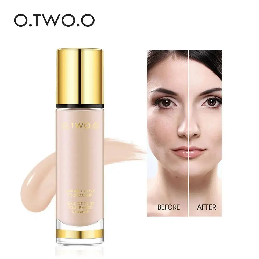 O.TWO.O 8-Shade Liquid Foundation – Waterproof Full Coverage