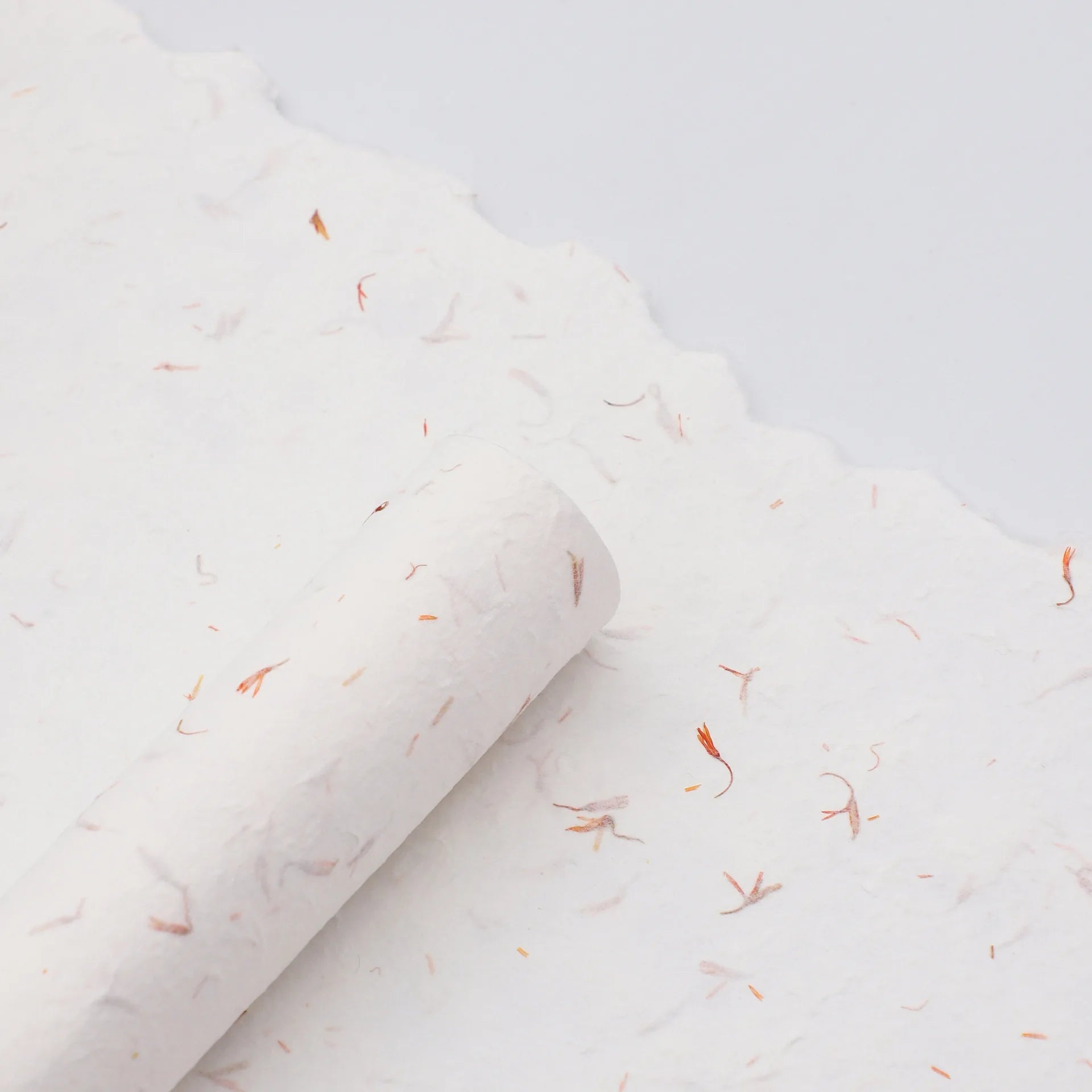 4 Pieces 50 X 70cm Mother's Day Petals Dongba Paper Handmade Retro Texture Packaging Papers Flower Bouquet DIY Packaging Oasis Select White