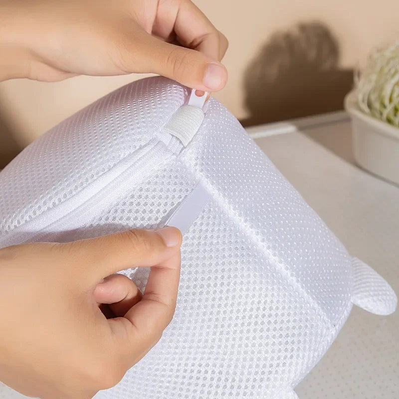 Machine-wash Special Home Use Polyester Anti-deformation Bra Mesh Bags Laundry Brassiere Bag Cleaning Underwear Sock Cartoon Oasis Select