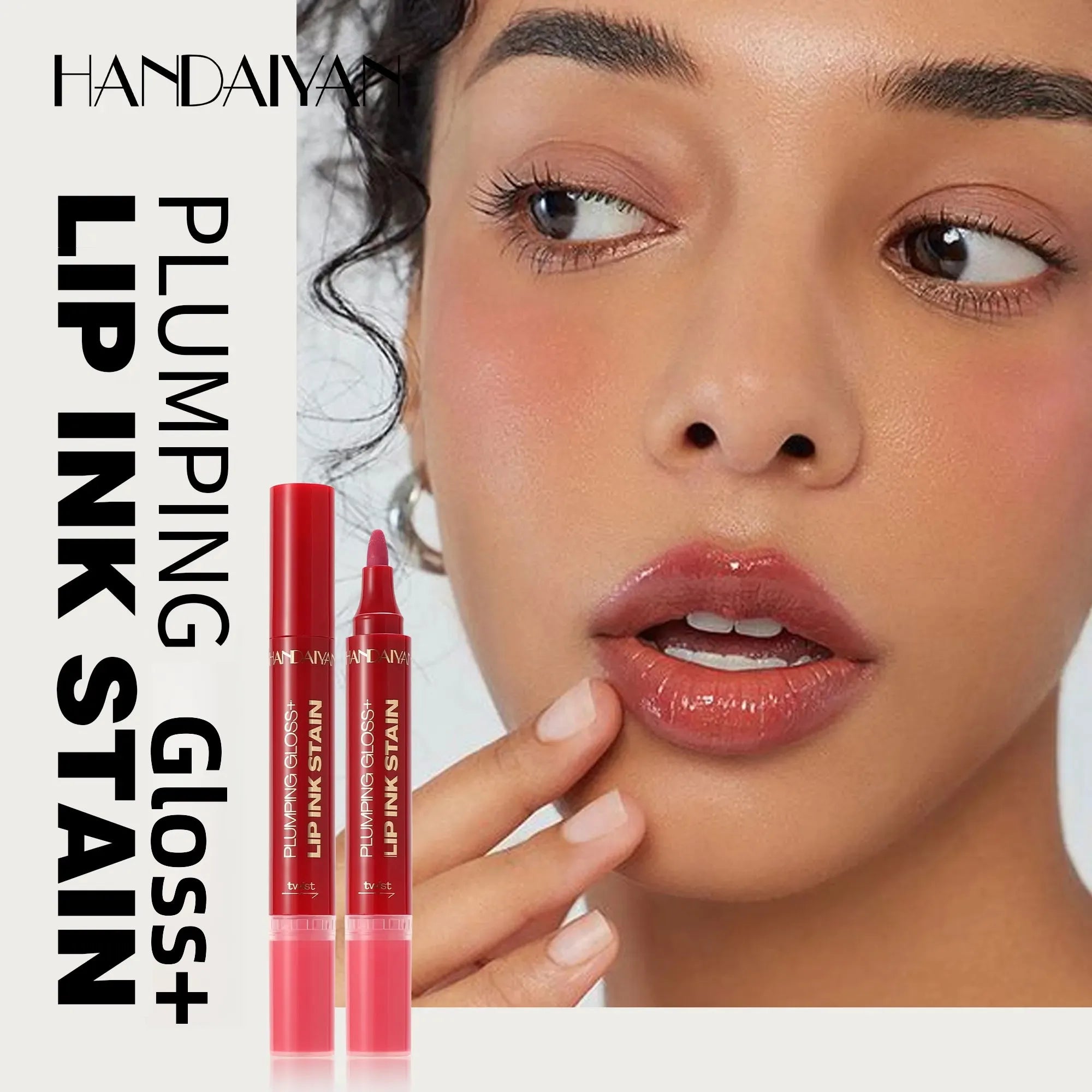 Handaiyan 2-in-1 Liquid Lip Liner & Gloss – Waterproof, Long-Lasting