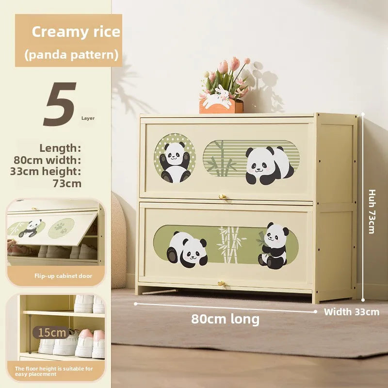 Shoe cabinet Household door Entry door Aisle locker Integrated storage against the wall Multi-layer porch cabinet Oasis Select Five floors 80