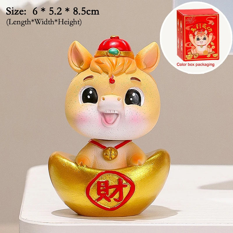 2026 Year Horse Table Decoration Charming Pony Accessory Lucky Cute