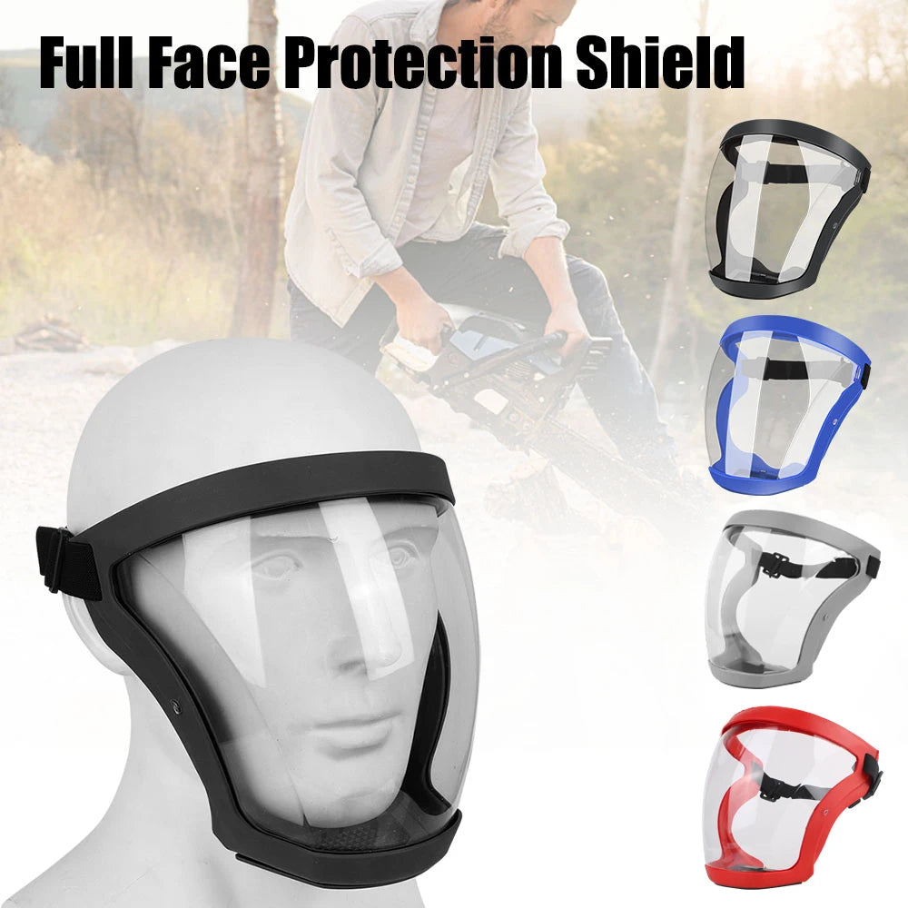Full Face Shield Protection Face Cover Oil-splash Proof Mask With Filters Motorcycle Bicycle Cycling Dusting Mask Kitchen Tool Oasis Select