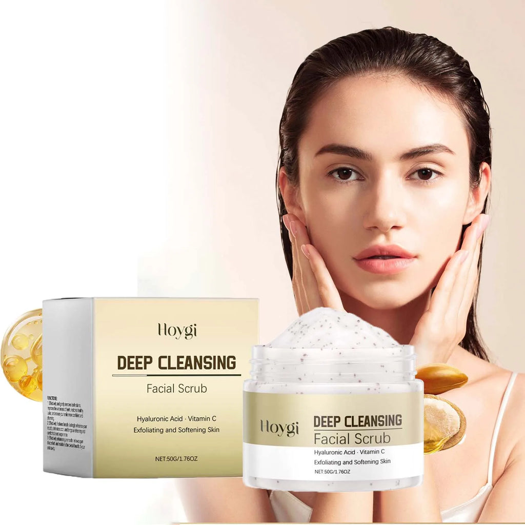 Deep Cleansing Facial Scrub Exfoliating Facial Cleansing & Pore Refining Removal Dead Skin Oil Control Smooth Hydrated Skin Oasis Select