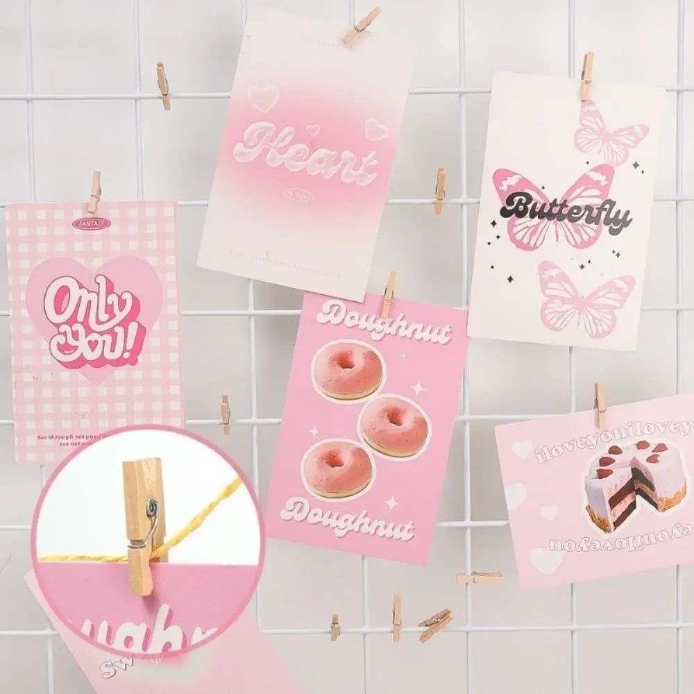 50/100pcs Durable Wooden Photo Clips Mini Reusable Memo Paper Peg Wooden Clamp for Hanging Pictures Paper DIY Crafts Oasis Select