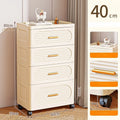 15.75 Inch Multifunctional Drawer Storage Cabinet,3-6 Tier Rolling Mobile Organizer,Large Capacity for Snacks/Clothes/Books Oasis Select 4 layers-heightened