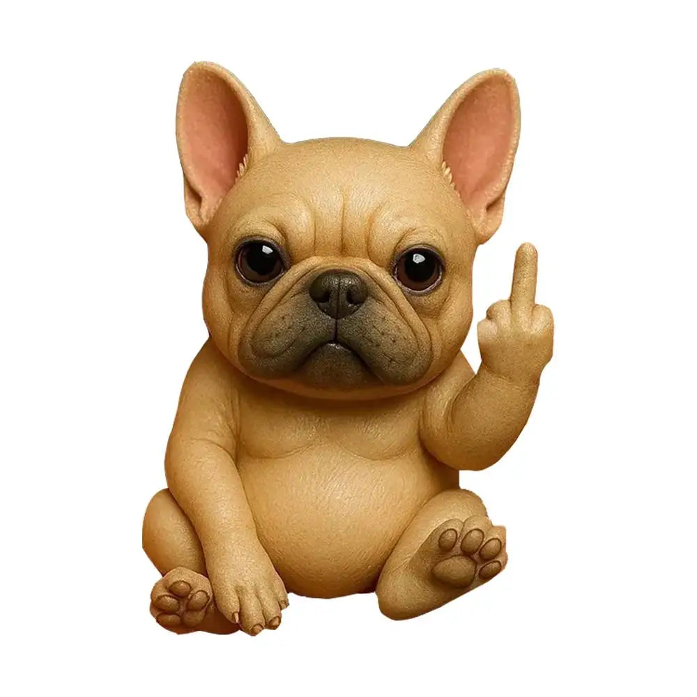 Middle Finger Animal Statue – Funny Mini Resin Figurine