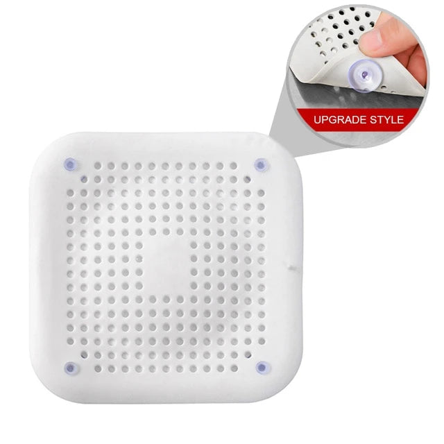 Silicone Hair Filter Sink Anti-blocking Strainer Kitchen Bathroom Sewer Outfall Filters Shower Drain Bathtub Stopper Strainers Oasis Select Style B-White 3PCS