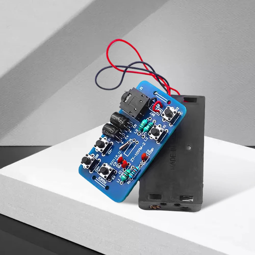 FM Radio DIY Kit 76~108Mhz Radio Receiver Module RDA5807 Radio Module Electronic Production Training Diy Kit Oasis Select