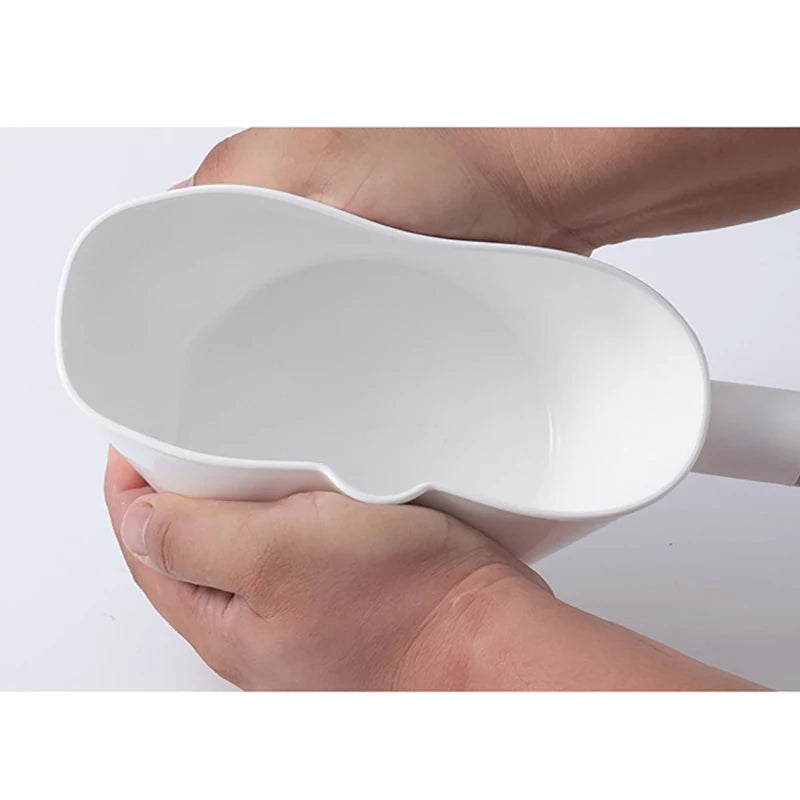 Kitchen Ladle Scoops Bathtub Thicken Deep Wooden Spoon Bathing Ladles for Bucket Water Bamboo Dipper with wooden Handle Oasis Select