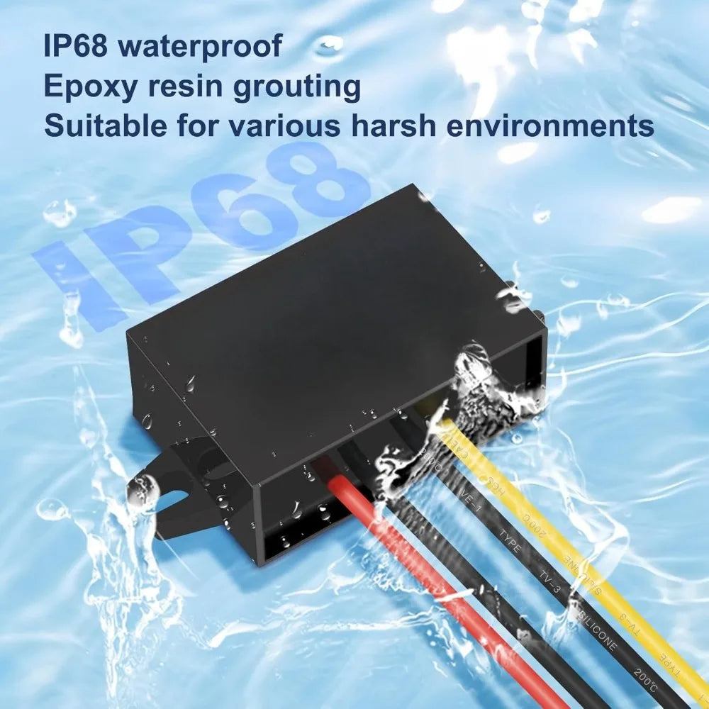 DC-DC 9V Step-Down Adapter 12V 24V To 9V 5A 45W Buck Converter Waterproof Car Mounted For Vehicles Safety Systems LED Products Oasis Select