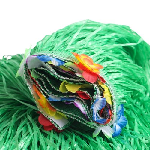 100X60CM Tropical Luau Grass Table Skirt Luau Party Tiki Hawaii Theme Summer Beach Birthday Party Decor Outdoor Hanging Ornament Oasis Select