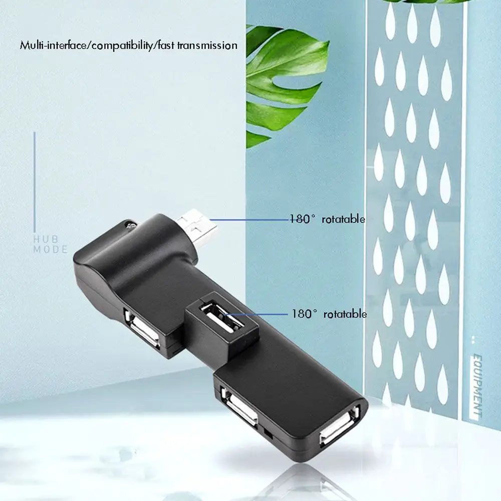 Portable Durable 4 Port USB Splitter Multi HUB Computer Peripherals USB Hubs Data Transfer Splitter USB 2.0 HUB Adapter Oasis Select